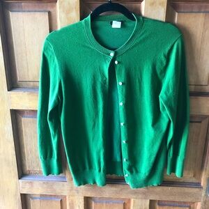 J Crew Lightweight Cotton Blend Cardigan Sz Medium